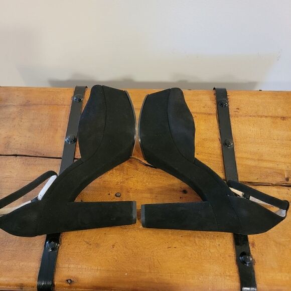 Kors Michael Kors Hannon Ankle Strap Platform black size 8.5 - Picture 4 of 9